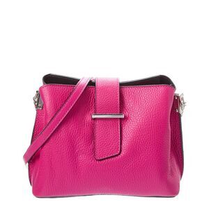 Italian Leather Crossbody, Pink